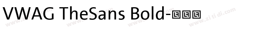 VWAG TheSans Bold字体转换
